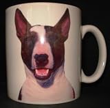 English Bull Terrier (wht/brn) DOG MUG