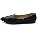 Ollio Women's Shoe Ballet Pointed Toe Faux leather Collared Flat