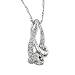 10K White Gold Diamond Pendant