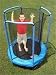 Bazoongi+Kids+Junior+Combo+Trampoline+with+Teclon+Pad+-+55+Inches