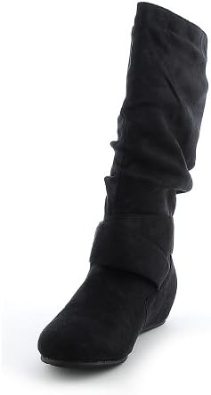 Shiekh Womens Candies-76A Boot - Black Syn. Suede Size 7