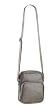 Marc by Marc Jacobs Canvas Camera Crossbody Bag Purse Metallic Dark Silver