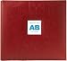 Amanda Blu 12 Inch by 12 Inch Embossed Postbound Album with Photo Window, Cranberry Embossed Starburst