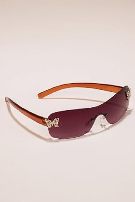 Older Girls' Tinted Visor Butterfly Sunglasses