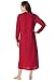 Dreams & Co. Women's Plus Size Long Thermal Knit Henley Sleepshirt