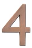 Architectural Mailboxes 3582AC-4 Solid Cast Brass 4-Inch Floating House Number, Antique Copper "4" Architectural Mailboxes 3582AC-4 Solid Cast Brass 4-Inch Floating House Number, Antique Copper "4"