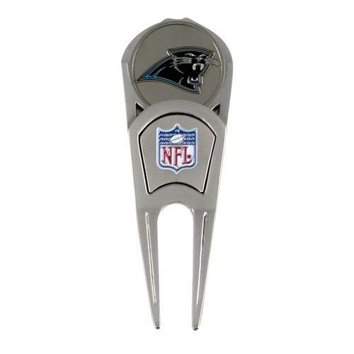 Nfl divot repair tool/marker panthers