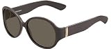 Yves Saint Laurent Women's 6326 Grey Frame/Brown Grey Lens Plastic Sunglasses