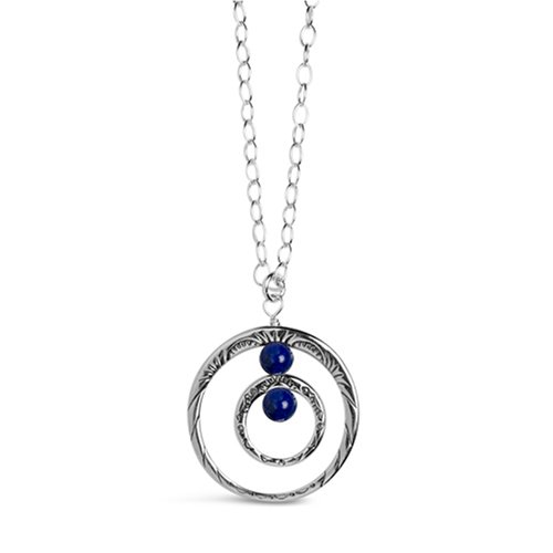 Circle of Life Lapis Pendant Necklace