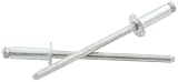 Allstar ALL18191 Silver 1/8 - 1/4 Grip Range Aluminum Rivet - Pack of 25