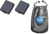 ValuePack (2 Count): Digital Replacement Battery for Specific Digital Camera and Camcorder Models / Compatible with Panasonic DMW-BM7, CGA-S002, Lumix DMC-FZ1, FZ10, FZ10EG-K, FZ10EG-S, FZ10GN, FZ15, FZ15K, FZ1A, FZ1A-K, FZ1A-S, FZ1B, FZ1PP, DMC-FZ2, DMC-FZ20, FZ20BB, FZ20E, FZ20EG-K, FZ20EG-S, FZ20K, FZ20S, FZ2A-S, FZ3, FZ3B, FZ3EG-S, FZ4, FZ4EG-S, FZ4S, FZ5, FZ5EG, FZ5GK, FZ5K, FZ5S - Includes Leatherette Camera / Lens Accessories Pouch