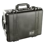 Pelican 1560 Black Case with Foam Handle and Wheels