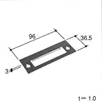 旧立山アルミ部品 玄関ドア ストライク：ストライク(たて枠)[PKD1030] [SI]シルバー