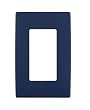 Leviton Renu REWP1-RN One-Gang Screwless Snap-On Wallplate, Rich Navy