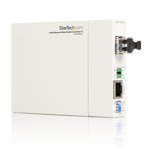 StarTech.com 1000 Mbps Gigabit Ethernet Multi Mode Fiber Media Converter LC 550m (ET91000LC)