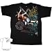 WWE John Cena Blue Lights Black Adult Mens T-shirt (XX-Large)