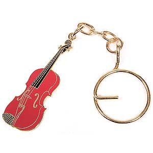 Red Violin Key Chain