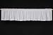 White Velvet Rod Pocket / Pole Top Valance