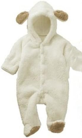 Blue Bullfrogs Baby Unisex Bunting Coat Lamb 6-12 months Footie Romper