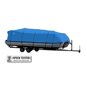 Wake Monsoon Pontoon Boat Cover. Fits 25' to 28'Length, (Beam Width to 104). Color: Blue by