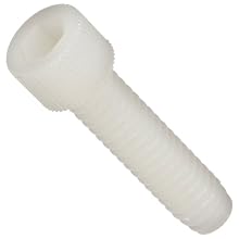 Nylon 6/6 Socket Cap Screw, Hex Socket Drive, #4-40, 11/16" Length (Pack of 100)
