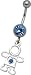 Little Boy Dangle Belly Button Navel Ring CUTE Little Boy Dangle Belly Button Navel Ring CUTE