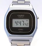 Casio - Montre Femme VINTAGE - Digitale -Etanche - Bracelet Acier