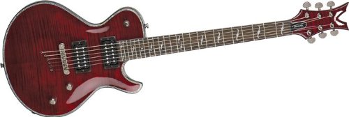 Dean Deceiver Flame Top Electric Guitar, Scary Cherry