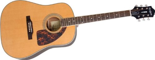 Epiphone AJ-500ME Advanced Jumbo Masterbilt Collection Acoustic-Electric Guitar, Fingerstyle Neck, Natural Satin