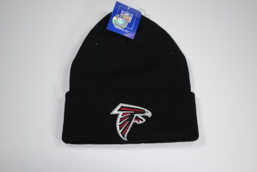 Atlanta Falcons Cuffed Black Knit Beanie Cap Winter Hat