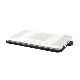 Logitech - Speaker Lapdesk N700 - Support d'ordinateur portable - Ventilation quasi silencieuse - Ecran jusqu'� 16 pouces - Blanc