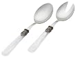 Rosanna Pearlized White Napoleon 2-Piece Salad Tong Set