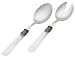 Kitchen & Housewares : Rosanna Pearlized White Napoleon 2-Piece Salad Tong Set