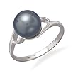 14K Gold Ring Featuring a 9-9.5mm Cultured Tahitian Pearl with Wood Box