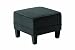 Premier Housewares Velvet Medan Footstool, 39 x 48 x 48 cm, Black