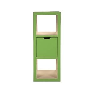 Kids 3-Tier 1-Drawer Shelving-Kiwi