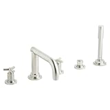Grohe K25049-18033-EN0 Atrio Roman Tub Filler Deck Mount Kit, Brushed Nickel [並行輸入品]