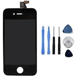 Replacement Digitizer and Touch Screen LCD Assembly for Black Apple iPhone 4 (Fits CDMA Verizon/Sprint iPhone 4 only)   7 Piece Repair Tool Kit