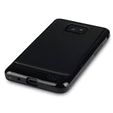 SAMSUNG i9100 GALAXY S II TPU SILIKON SCHUTZHÜLLE CASE COVER TASCHE IN SCHWARZ + QUBITS MICROFIBER TISSUE
