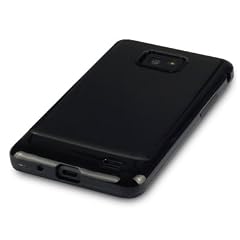 SAMSUNG i9100 GALAXY S II TPU SILIKON SCHUTZH�LLE CASE COVER TASCHE IN SCHWARZ + QUBITS MICROFIBER TISSUE