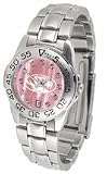 Missouri Tigers Ladies Sport Watch with Steel Band and Mother of Pearl Dial