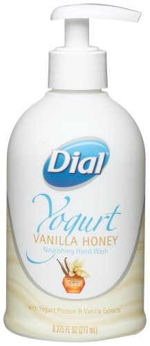 Dial Yogurt  Nourishing Hand Wash, Vanilla Honey,  9.375-Ounce Pump Bottles (Pack of 10)