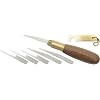 Brass and Walnut Pro Pumpkin Carving Tool Kit