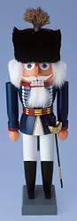 Decorative Christmas Nutcracker - British Hussar - Small (10.2 inches)