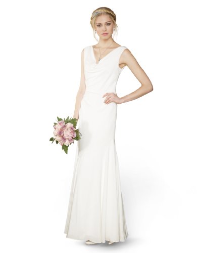Monsoon Womens Veronica Bridal Dress Size 8 White
