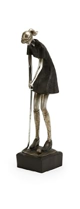 Putter Female Golfer Statue Sculpture