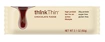 thinkThin™ Chocolate Fudge, 2.1 Ounce Bar (Pack of 10)