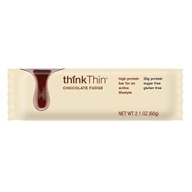 thinkThin Chocolate Fudge, 2.1 Ounce Bar (Pack of 10)