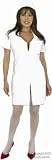 Adult White Double Zip Nurse Costume (X-Small 3-5)