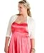 Ruby Rox Plus Size Knit Shrug with Satin Trim